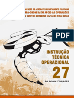ITO 27 - Emprego de RPA (Drones) em Apoio Às Operações Do CBMMG