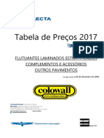 Tabela de Preços 2017 Flutuantes Laminados Estratificados