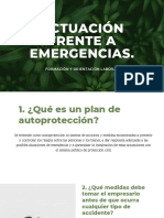 Actuación Frente A Emergencias.: Formación Y Orientación Laboral