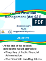 Appreciating Public Financial MGT Reg