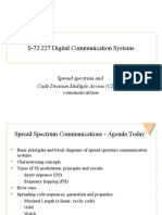 S-72.227 Digital Communication Systems: Spread Spectrum and Code Division Multiple Access (CDMA) Communications