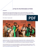 Child Labour - 2021 - International Year For The Elimination of Child Labour