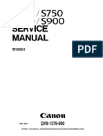 Revision 0: 2001 CANON INC. CANON S900/S820/S750/S520 1201 GR 0.30-0 PRINTED IN JAPAN (IMPRIME AU JAPON)