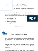 Ideal and Practical Filters: 308201-Communication Systems 34