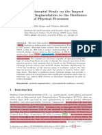 An Experimental Study On The Impact of Network Segmentation To The Resilience of Physical Processes