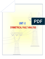 Unit - 3: Symmetrical Fault Analysis