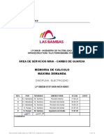 Referencia - Memoria de Calculo de Maxima Demanda