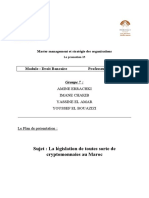 La Législation de Toutes Sorte de Cryptomonnaies Au Maroc_GRP7