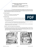 Instructions For Bleeding Air From A Piston-Type Hydraulic Pump Service Bulletin No. 19807