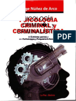 Psicologia Criminal y Criminalistica en ,Word 2020.