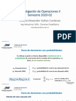 Clase 5 - TOMA DE DECISIONES CON PROBABILIDADES