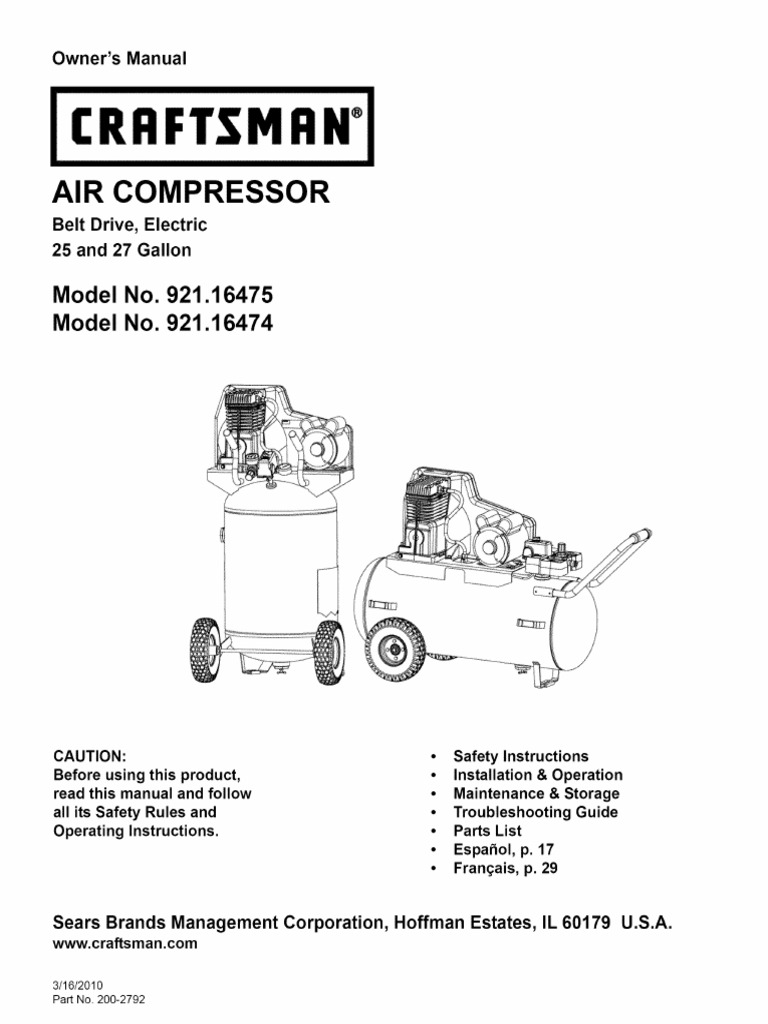 Compresor Craftman | PDF | Ac Power Plugs And Sockets | Mains Electricity