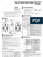 Back-UPS BX1100LI Series: User Guide Connect The Battery