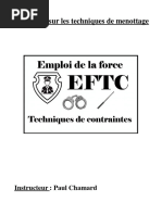(francias) Techniques de Menottage de L'ENPQ