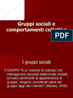 Gruppi Sociali e Comportamenti Collettivi