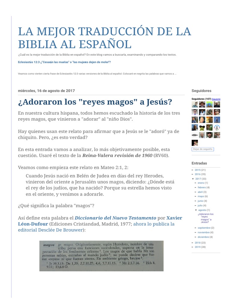 ¿Adoraron los Reyes Magos a Jesús? | PDF | Reyes Magos | Biblia