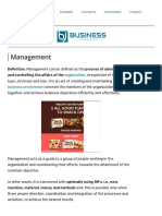 What Is Management - Definition, Characteristics, Levels and Functions - Business Jargons