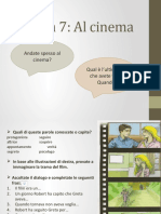 Nuovo Progetto 1. Unità 7: Al Cinema (Lezione 1)