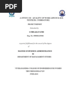 Download A STUDY ON   QUALITY OF WORK LIFE IN KMR TEXTILES by Thilaka Shanmugam SN49540483 doc pdf