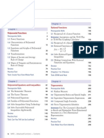 MHF4U Textbook TableOfContents