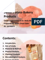 Sweet Potato Bakery Products