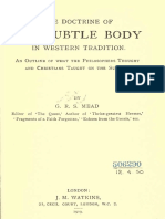 G R S Meed - The Doctrine of the Suptle Body in Western Tradition