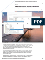 How To Permanently Disable Windows Defender Antivirus On Windows 10