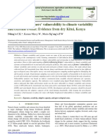 Assessment of farmers’ vulnerability to climate variability and extreme events