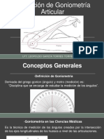 Valoración de Goniometría Articular