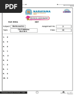 CLASS III MATHS REVISION ASSIGNMENT 2  