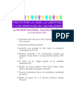 Pacto por la Vida y DH Mujeres. Xal, Ver. 2011
