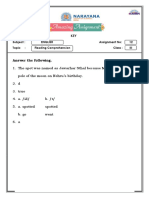 11a. 18th Sep Ts Class III English Amazing Assignment 12 Key