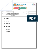 CLASS III MATHS AMAZING ASSIGNMENT 17 KEY