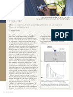 Measuring The Attenuation Coefficient of Ultrasonic Beams in Materials