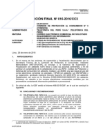 RESOLUCIÓN FINAL #016-2016/CC3: "Iii. Conclusiones Y Recomendaciones