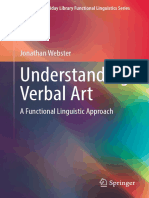 Understanding Verbal Art a Functional Linguistic Approach (the M.a.K. Halliday Library Functional Linguistics Series) 2015th Edition {PRG}