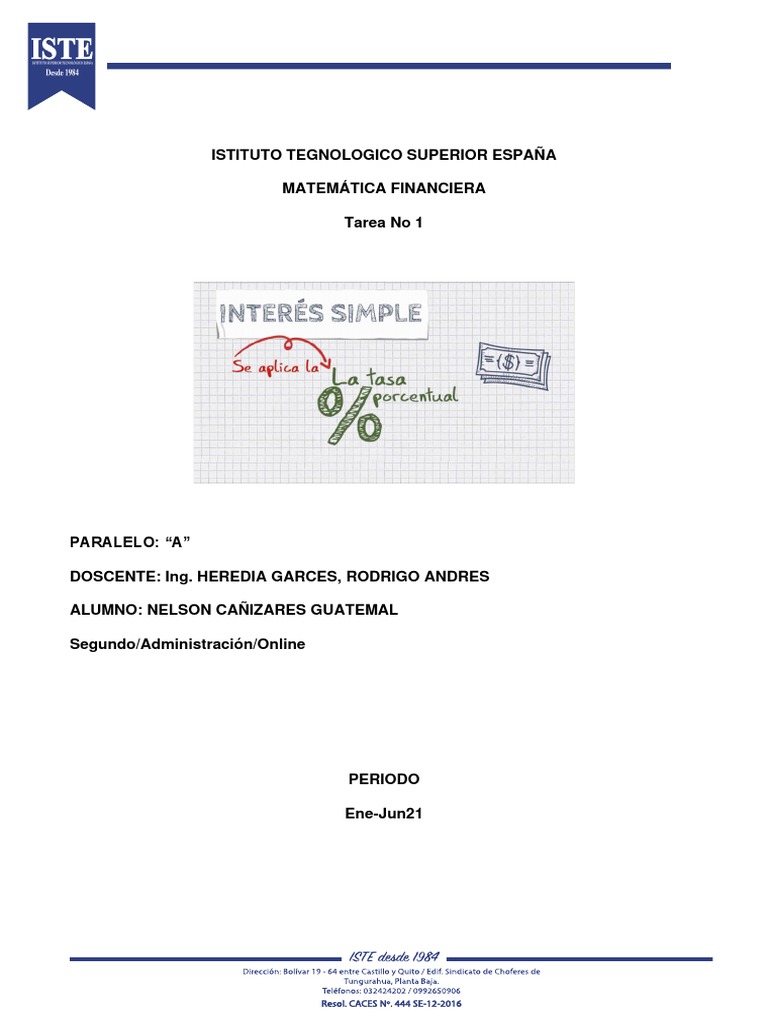 Introducción al Interés Simple | PDF | Tasas de interés | Interés
