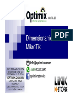 Optimix - Dimensionamiento Mikrotik