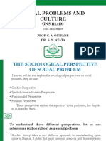 Social Problems and Culture: Prof. C. A. Onifade Dr. S. N. Atata