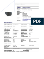 Specifications: Insulated Containers