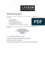 Workshop Assistant Application Pack 08