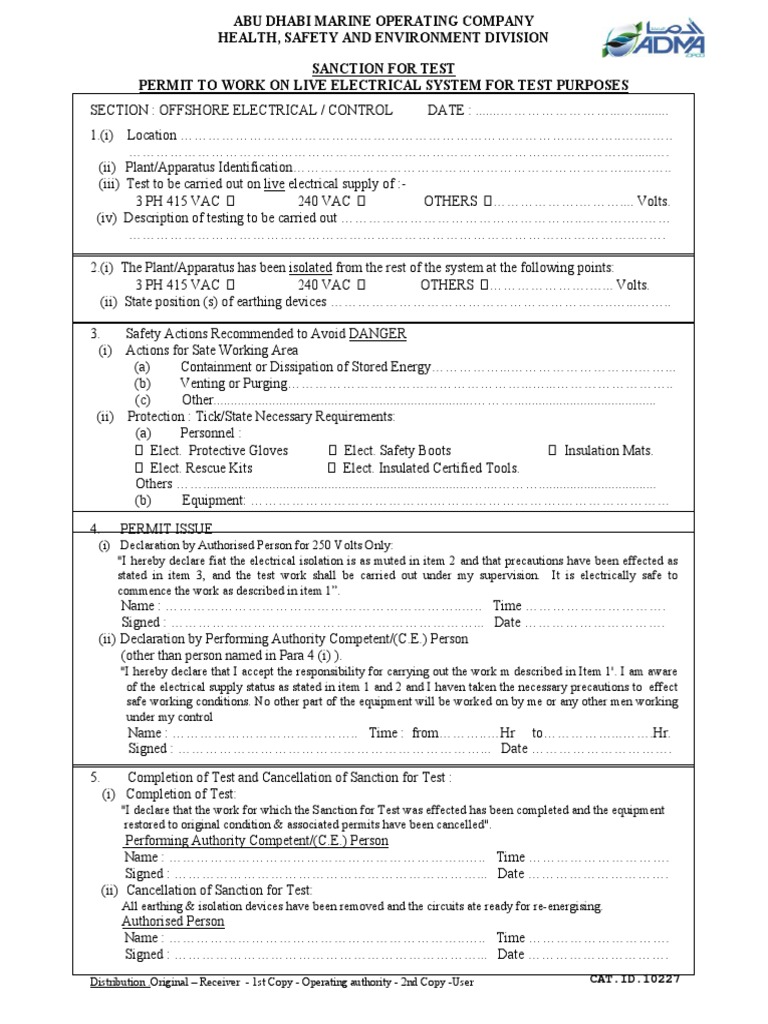 Sanction For Test | PDF | Nature
