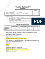 Prueba Global I°Medio Semestre 2