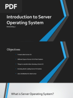 Introduction To Server OS