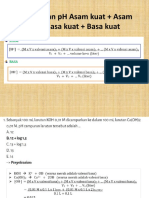 Perhitungan pH Campuran Asam Kuat dan Basa Kuat