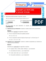 Determinacion de Conjuntos para Segundo de Primaria