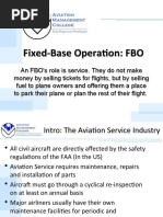 Fixed-Base Operation: FBO