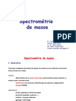 Spectre de masse  CM_Denat_2010_Masse