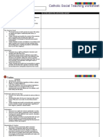 Catholic Social Teaching Worksheet: Name