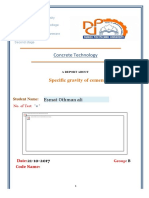 Concrete Technology: No. of Test